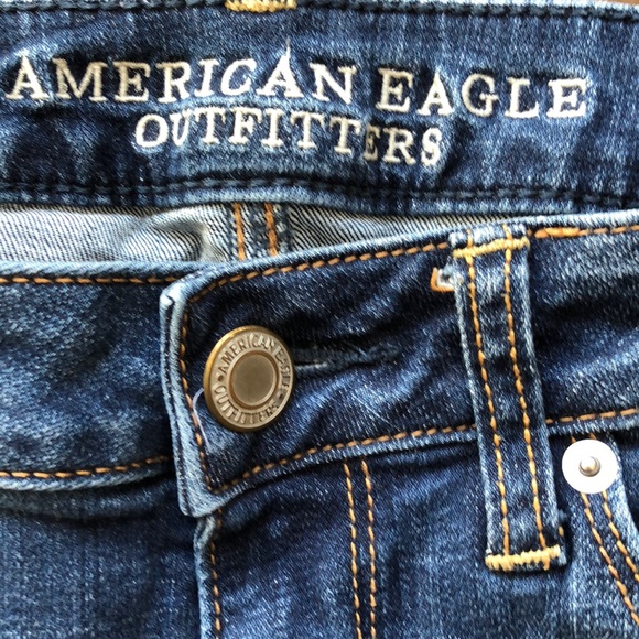 American Eagle Outfitters Blue Skinny Super Stretch Jeans Size 6 - Picture 5 of 10